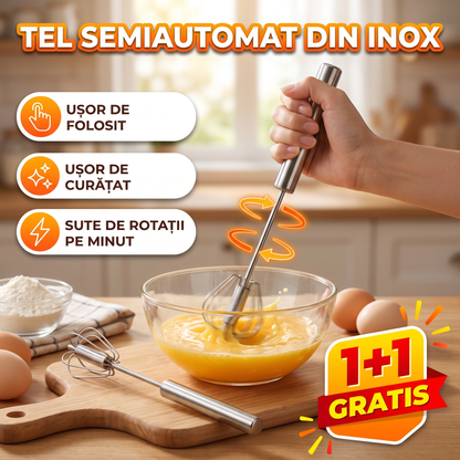 Tel Semiautomat din Inox - 1+1 Cadou