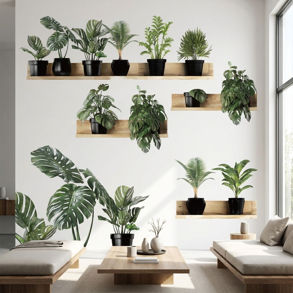 Set 4 Tablou Decorativ 3D Autoadeziv